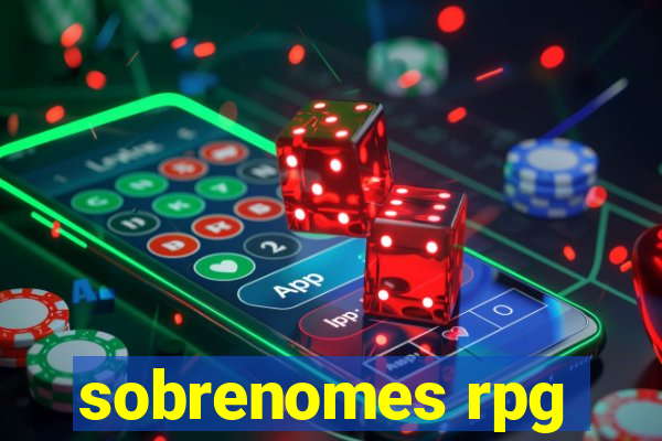 sobrenomes rpg